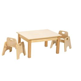 Cosy Essence - Milk White Rectangular Tables with Set of Four Wobbler ...