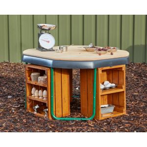 Outdoor Wooden Tuff Spot Tray Shelves - Set of 4