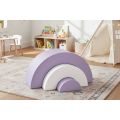 Soft Play Grey Rainbow Blocks